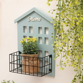 Šiaurės šalių medinio namo sienos pakabinimo dėžutės / lentynos dekoravimas vaikams Kūdikių kambario dekoras Miniatiūriniai papuošalai Fotografijos rekvizitai Amatai