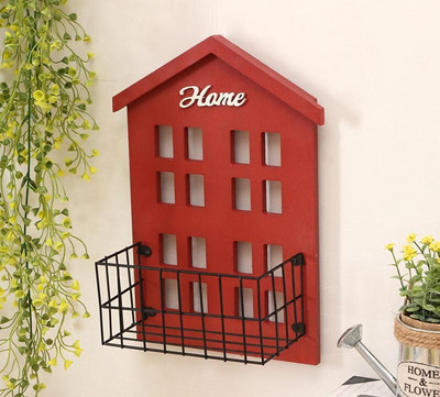 Šiaurės šalių medinio namo sienos pakabinimo dėžutės / lentynos dekoravimas vaikams Kūdikių kambario dekoras Miniatiūriniai papuošalai Fotografijos rekvizitai Amatai