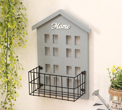 Šiaurės šalių medinio namo sienos pakabinimo dėžutės / lentynos dekoravimas vaikams Kūdikių kambario dekoras Miniatiūriniai papuošalai Fotografijos rekvizitai Amatai