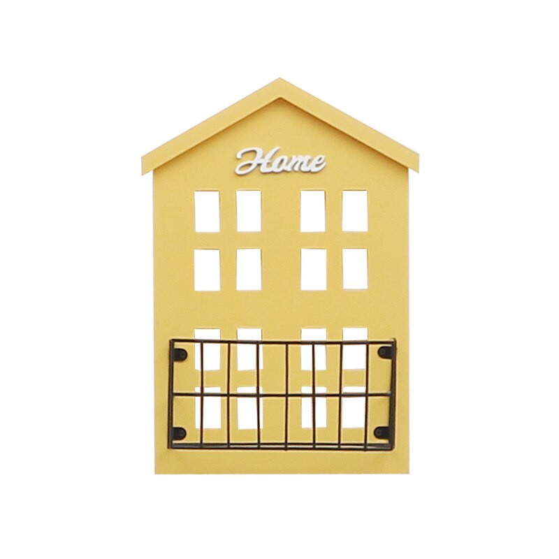 Šiaurės šalių medinio namo sienos pakabinimo dėžutės / lentynos dekoravimas vaikams Kūdikių kambario dekoras Miniatiūriniai papuošalai Fotografijos rekvizitai Amatai