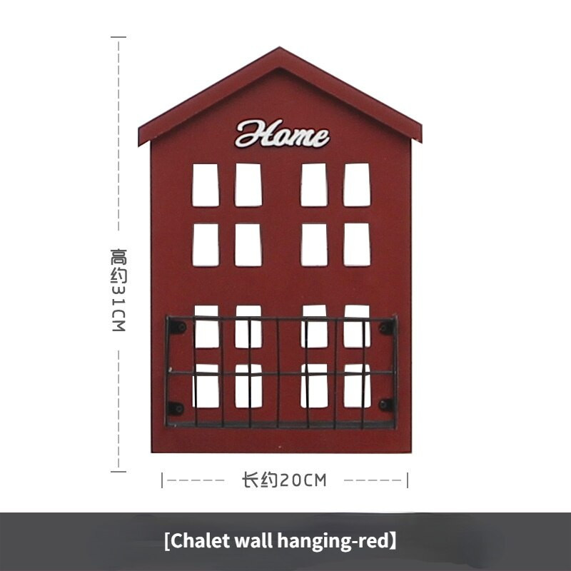 Šiaurės šalių medinio namo sienos pakabinimo dėžutės / lentynos dekoravimas vaikams Kūdikių kambario dekoras Miniatiūriniai papuošalai Fotografijos rekvizitai Amatai