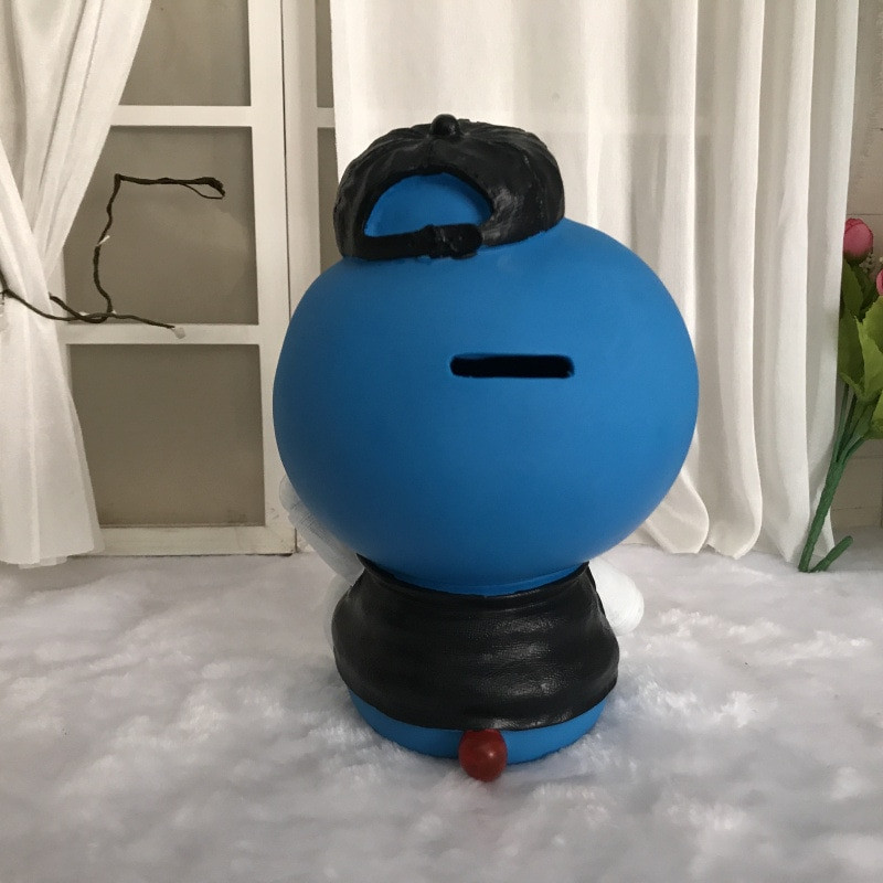 Atsparus kritimui didelis kiaulienos banknotas Kūrybinis mielas animacinis vinilo monetų laikiklis Piggy Bank dekoracijos Vaikiškos dovanos merginai