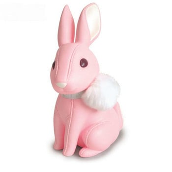 Lovely Rabbit Coin Piggy Bank Δερμάτινο καρτούν Money Box Πολυτελές PU Bunny Figurine Kid Cash Box 1 τεμάχιο Δωρεάν αποστολή