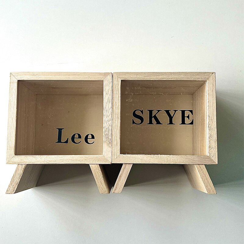 Didelė pinigų dėžutė Medinė Piggy Bank Vaikų taupymo dėžutė monetoms Kūdikių miegamojo darbastalio papuošimai Pinigų organizatoriaus dovana 2022 m.