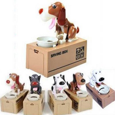 Robotic Dog Kids Money Box Χρηματοκιβώτιο Χρηματοκιβώτιο Κατάθεση αυτόματης κλοπής κέρματος μεγάλος Κουμπαράς Κουμπαράς Ταμιευτηρίου Χρηματοκιβώτιο Δώρα για παιδί