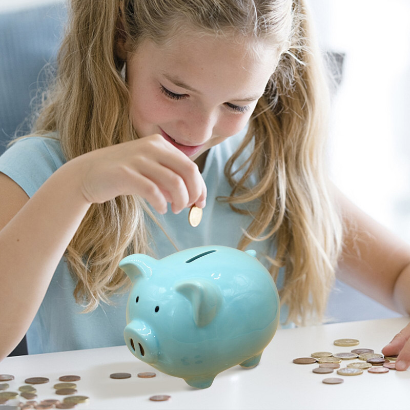 Pușculiță pentru copii Pușculiță pentru copii Pușculiță cu animale din desene animate Pușculiță pentru fete băieți Cutie pentru suveniruri și aniversare