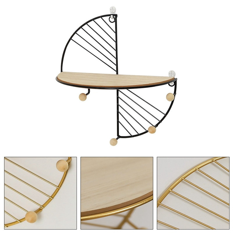 Iron Art Creative Depozitare Raft de afișare Suport de depozitare pentru agățat pe perete Sufragerie Cadru decorativ Camera de zi Birou Accesoriu pentru casă