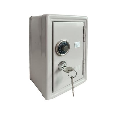 Kūrybiška maža metalinė monetų banko spintelė su raktais Vaikų pinigų taupymo indelis, vaikų užstatas, seifo dėklo papuošalas