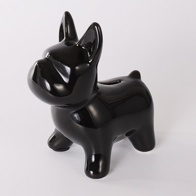 Nordic Ceramics Bulldog Malacpersely Kreatív Dekoráció Aranyos Állat Hálószoba Nappali Asztali Dísz Kézműves Ajándék 5 szín