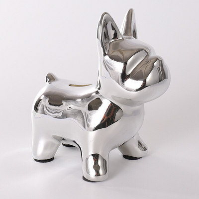 Nordic Ceramics Bulldog Malacpersely Kreatív Dekoráció Aranyos Állat Hálószoba Nappali Asztali Dísz Kézműves Ajándék 5 szín
