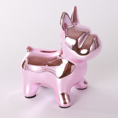 Nordic Ceramics Bulldog Malacpersely Kreatív Dekoráció Aranyos Állat Hálószoba Nappali Asztali Dísz Kézműves Ajándék 5 szín