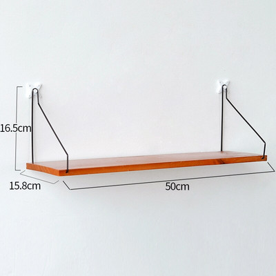 Raft de perete decorativ din lemn de modă Rafturi de perete din lemn masiv Rafturi de depozitare montate pe perete pentru decorarea bucătăriei baie