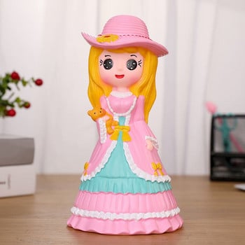 Κινούμενα σχέδια Little Princess Piggy Bank 27cm Κορίτσι αποθήκευσης νομισμάτων Vinyl Αντιπτωτική τράπεζα κερμάτων Γοργόνα Παιδικό παιχνίδι δώρο σε φίλους Διακόσμηση σπιτιού