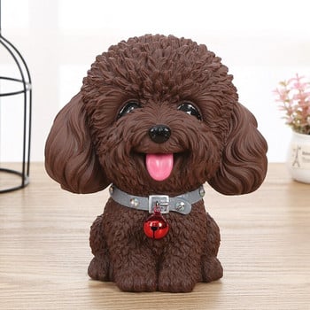 Cute Dog Piggy Bank Κουτιά χρημάτων για παιδιά Δώρο γενεθλίων Κουτί εξοικονόμησης χρημάτων Συλλεκτική θήκη αποθήκευσης για επιτραπέζια διακόσμηση Στολίδι σπιτιού