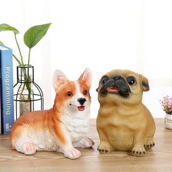 Cute Dog Piggy Bank Κουτιά χρημάτων για παιδιά Δώρο γενεθλίων Κουτί εξοικονόμησης χρημάτων Συλλεκτική θήκη αποθήκευσης για επιτραπέζια διακόσμηση Στολίδι σπιτιού