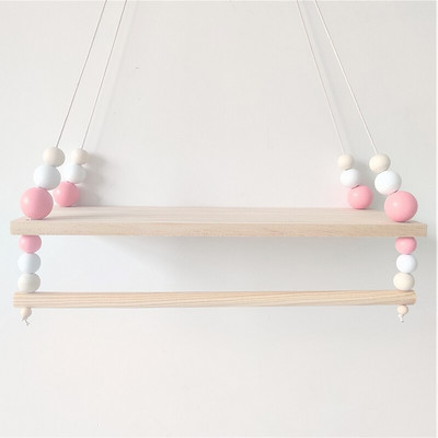 Lastetoa riiulid Puidust ujuv riiul Seinakaunistus Baby Magamistoa Sisustus Nukud Mänguasjad Vitriin Ripphoidik