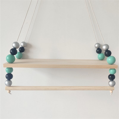 Lastetoa riiulid Puidust ujuv riiul Seinakaunistus Baby Magamistoa Sisustus Nukud Mänguasjad Vitriin Ripphoidik