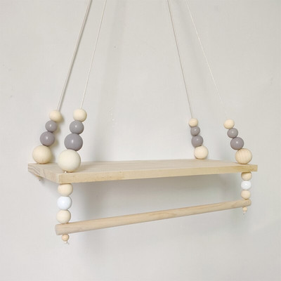 Lastetoa riiulid Puidust ujuv riiul Seinakaunistus Baby Magamistoa Sisustus Nukud Mänguasjad Vitriin Ripphoidik