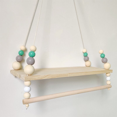 Lastetoa riiulid Puidust ujuv riiul Seinakaunistus Baby Magamistoa Sisustus Nukud Mänguasjad Vitriin Ripphoidik