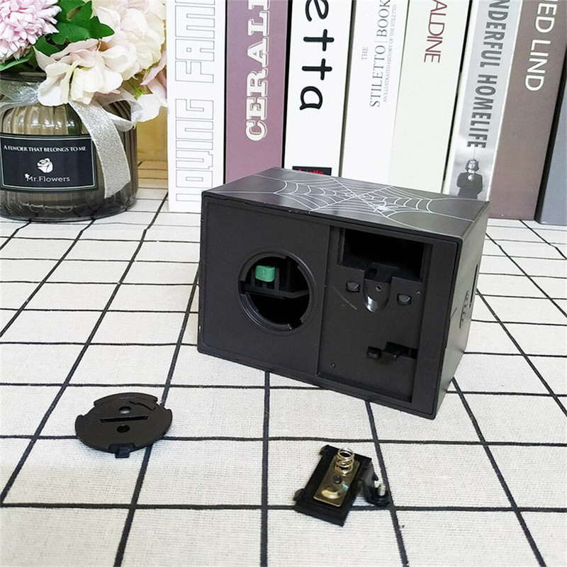 Új automatizált Scary Ghost érmedoboz gyerekeknek pénzbank tolvaj pénztároló tok játék Ajándék gyerekeknek érme vicces ajándékok Halloween