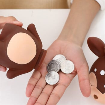 Κέρμα Creative Resin Piggy Bank Διακοσμητικά στολίδια επιφάνειας εργασίας υπνοδωματίου με κουμπαρά σε σχήμα ελαφιού