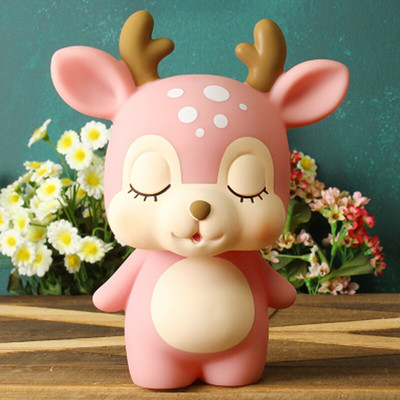 Κέρμα Creative Resin Piggy Bank Διακοσμητικά στολίδια επιφάνειας εργασίας υπνοδωματίου με κουμπαρά σε σχήμα ελαφιού