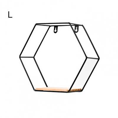 Sandėliavimo laikiklis Nordic šešiakampė sieninė lentyna Dekoratyvinė lentynų lentyna Lentynos Morden sieninių lentynų laikiklis Namų lentyna