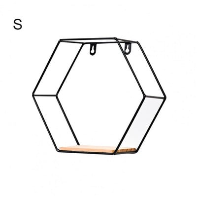 Sandėliavimo laikiklis Nordic šešiakampė sieninė lentyna Dekoratyvinė lentynų lentyna Lentynos Morden sieninių lentynų laikiklis Namų lentyna