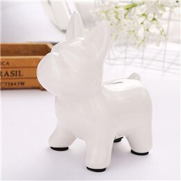 Artizanat european din ceramică Pușculiță Bulldog Decor pentru acasă Ornamente drăguțe Pușculiță Cutie de bani pentru Bulldog Creativ
