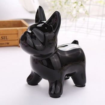 European Ceramic Crafts Bulldog Piggy Bank Διακόσμηση σπιτιού Χαριτωμένα στολίδια κουμπαράς Creative Bulldog Money Box