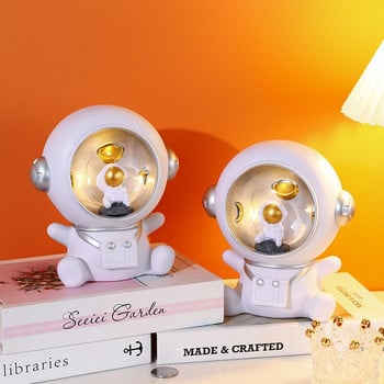 Creative Astronaut Piggy Bank with Night Light Money Box για παιδιά Κουμπαράς νομίσματα Ηλεκτρονική Piggys Bank Money Organizer