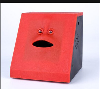 Arcpénz evődoboz bank takarékdoboz érme doboz pénz érme takarékpénztár gyerekeknek Ajándék cukorka gép lakberendezés