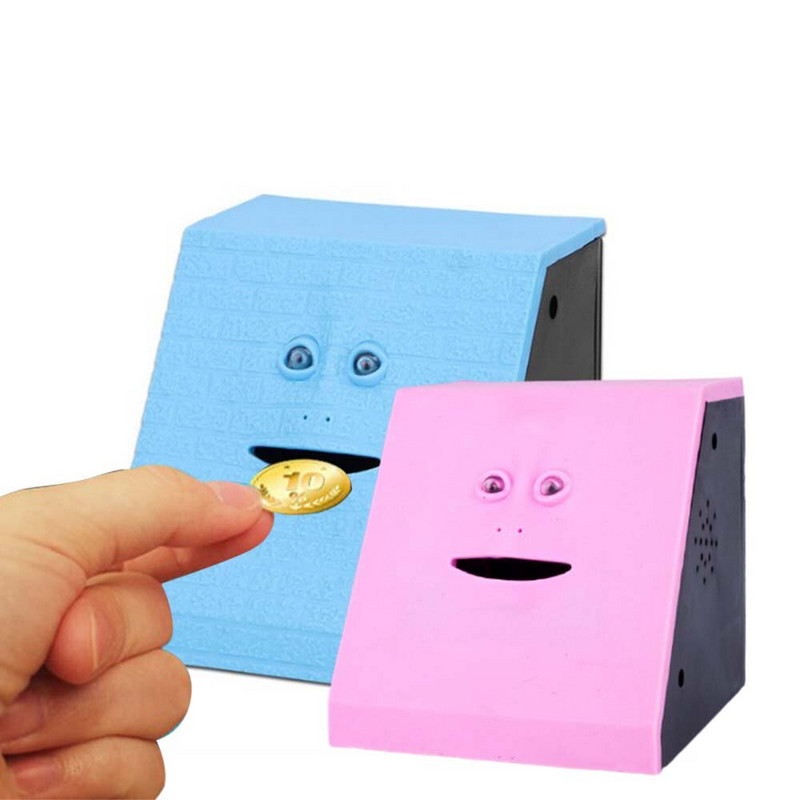 Arcpénz evődoboz bank takarékdoboz érme doboz pénz érme takarékpénztár gyerekeknek Ajándék cukorka gép lakberendezés