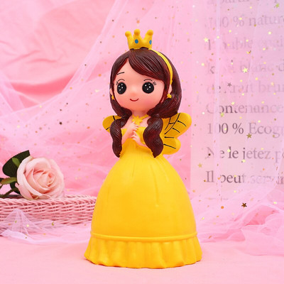 Decor pentru casă Dormitor Drăguț de desene animate Pușculiță Prințesă Pușculiță Unicorn Păpușă Cutie de monede pentru bani Banca de economisire în siguranță Copii Fată Cadou de aniversare