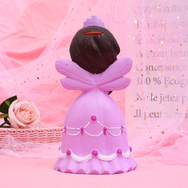 Decor pentru casă Dormitor Drăguț de desene animate Pușculiță Prințesă Pușculiță Unicorn Păpușă Cutie de monede pentru bani Banca de economisire în siguranță Copii Fată Cadou de aniversare