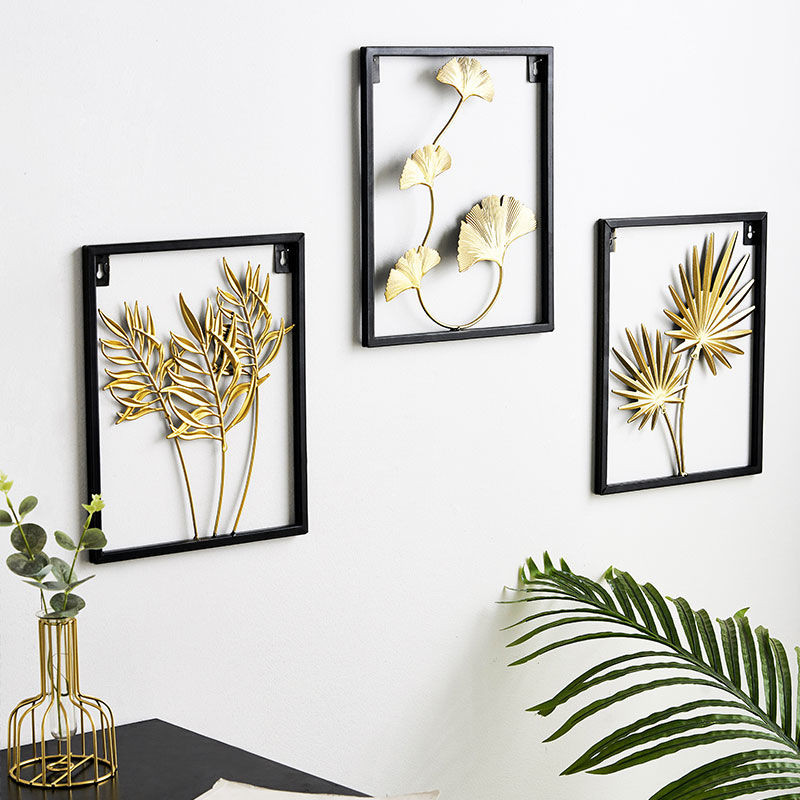 Namų dekoravimo lentynos sieninėms lentynoms Namų puošmenos Metalinės dekoro lentynos miegamojo kambariui Dekoracijos svetainei kaustytos geležies