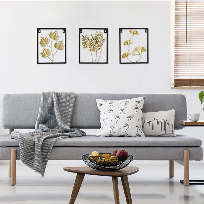 Namų dekoravimo lentynos sieninėms lentynoms Namų puošmenos Metalinės dekoro lentynos miegamojo kambariui Dekoracijos svetainei kaustytos geležies