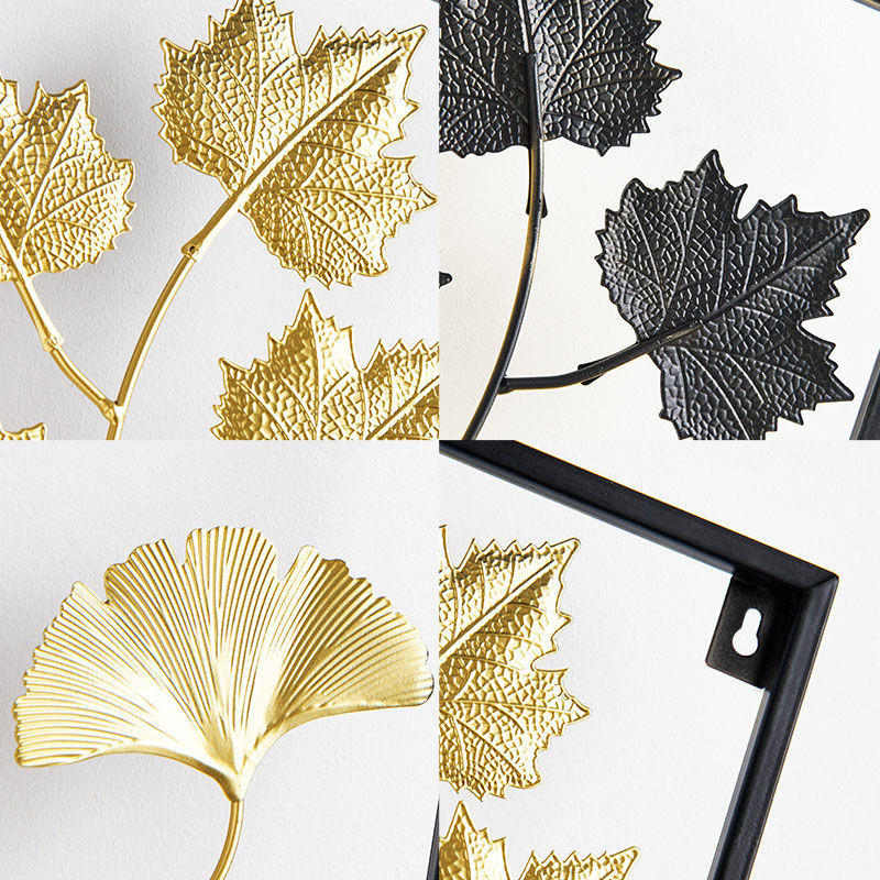 Namų dekoravimo lentynos sieninėms lentynoms Namų puošmenos Metalinės dekoro lentynos miegamojo kambariui Dekoracijos svetainei kaustytos geležies