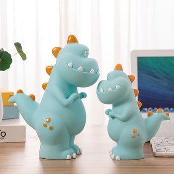 Dinosaur Piggy Bank Χαριτωμένα κινούμενα σχέδια Κουτιά εξοικονόμησης χρημάτων Δημιουργικά στολίδια Βινυλική τράπεζα κατά της πτώσης κερμάτων Δώρο παιχνιδιών για παιδιά Διακόσμηση σπιτιού