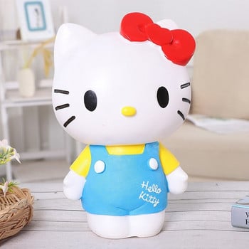 Hello Kitty Piggy Bank for Kids Creative κουμπαράς Χαριτωμένη μόδα κούκλα βινυλίου Χρήματα χρηματοκιβώτιο χρηματοκιβώτιο κερμάτων Τράπεζα για κορίτσια