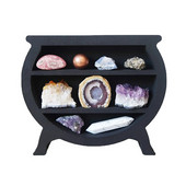 Kristálypolc Vitrin Molypolc Kristályokhoz Gothic Home Decor Boho szobadekoráció Fa Hold polc az otthoni hálószoba falához elengedhetetlen
