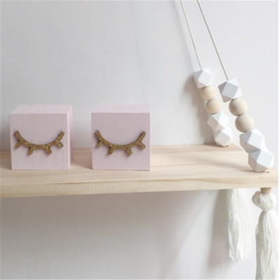 Nordic óvoda és gyerek dekoráció Otthoni tároló polc állvány falra akasztó fajáték modell baba gyerekszoba Artic otthoni kézműves dekoráció