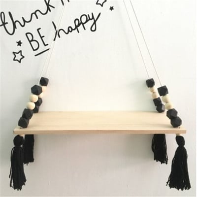 Nordic óvoda és gyerek dekoráció Otthoni tároló polc állvány falra akasztó fajáték modell baba gyerekszoba Artic otthoni kézműves dekoráció