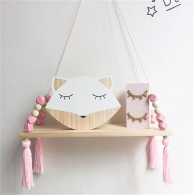 Nordic óvoda és gyerek dekoráció Otthoni tároló polc állvány falra akasztó fajáték modell baba gyerekszoba Artic otthoni kézműves dekoráció