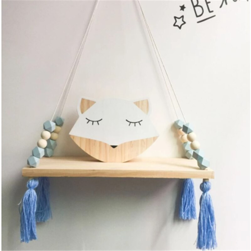 Nordic óvoda és gyerek dekoráció Otthoni tároló polc állvány falra akasztó fajáték modell baba gyerekszoba Artic otthoni kézműves dekoráció