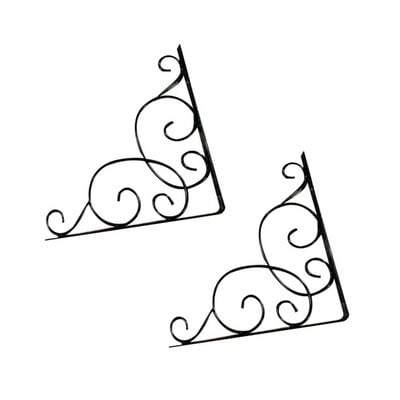 2 τμχ Χυτοσίδηρο Vintage τοίχου Τριγωνικό ράφι Στήριγμα στηριγμάτων θήκης Διακοσμητικά ράφια Χρήσιμα