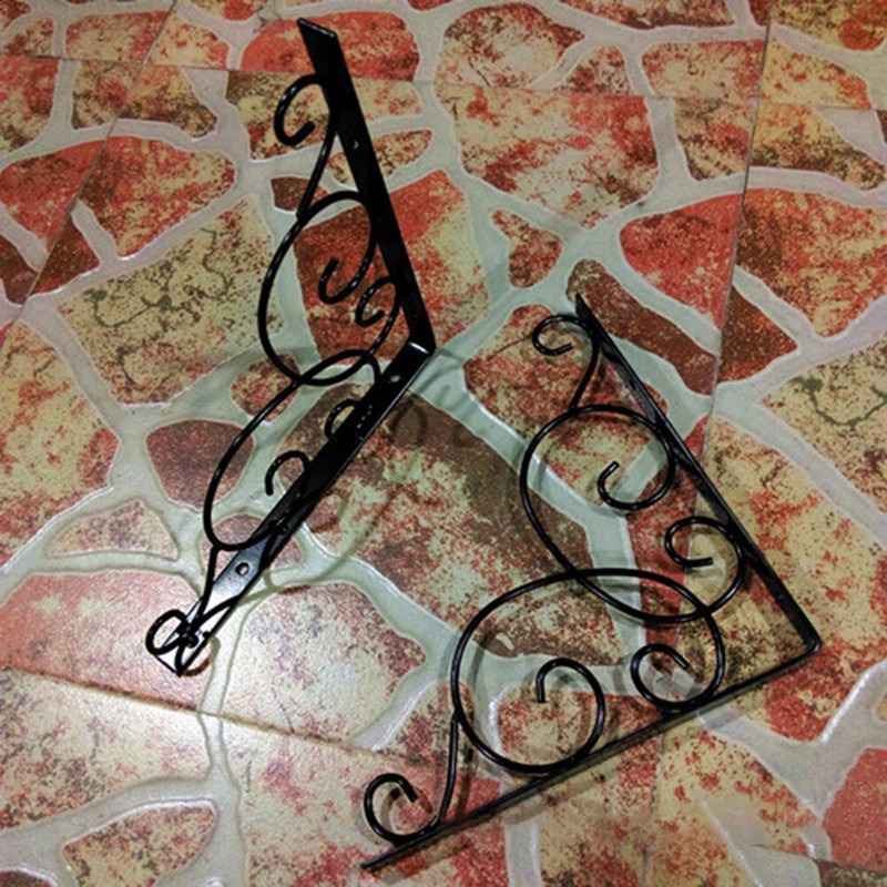 2 τμχ Χυτοσίδηρο Vintage τοίχου Τριγωνικό ράφι Στήριγμα στηριγμάτων θήκης Διακοσμητικά ράφια Χρήσιμα