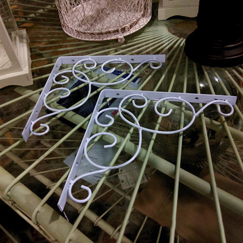 2 τμχ Χυτοσίδηρο Vintage τοίχου Τριγωνικό ράφι Στήριγμα στηριγμάτων θήκης Διακοσμητικά ράφια Χρήσιμα