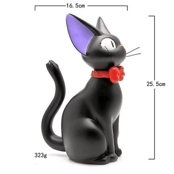 Πλαστική χαριτωμένη γάτα Piggy Bank Black Cat Jiji Χρηματοκιβώτιο χρηματοκιβωτίου νομισμάτων Κουτιά χρημάτων Παιδική τράπεζα Διακοσμήσεις επιτραπέζιου υπολογιστή Χειροτεχνία Δώρο