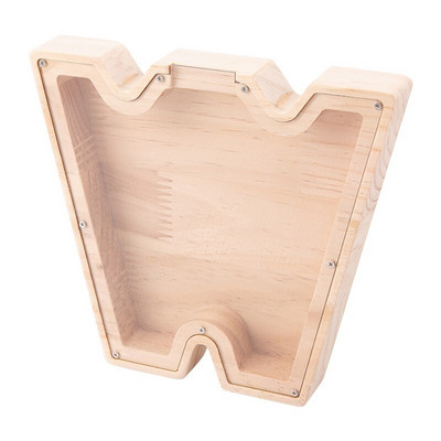 Anglų raidžių medinė pinigų laikymo dėžutė Piggy Bank Monetų banko kūryba anglų abėcėlės taupymo dėžutė Kalėdų namų dekoravimo dovana